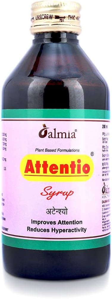 Dalmia Attentio Syrup (Improves Attention and Reduces Hyper Activity) 200 ML(pack of 2)