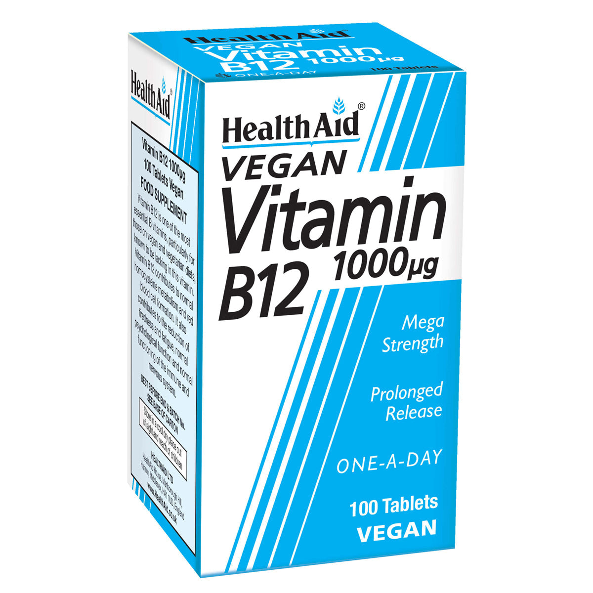 Vitamin B12 (Cyanocobalamin) 1000µg Tablets