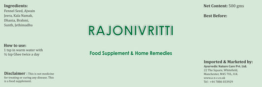 Rajonivritti 500gm (Night Sweats, Hot Flashes & Mood Swings) - Capsules