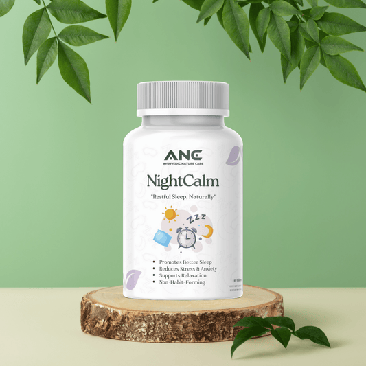 NightCalm Tablets for Natural Herbal Sleep Support - Ayurvedic Nature Care