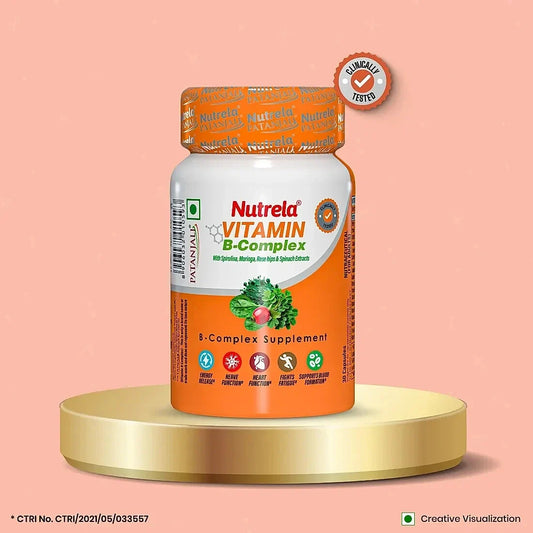 Nutrela Daily B Complex for Men & Women - 30 Veg Capsules