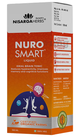 Nisarga Herbs Nurosmart Syrup 150ml (pack of 2)